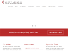 Tablet Screenshot of mlumc.org